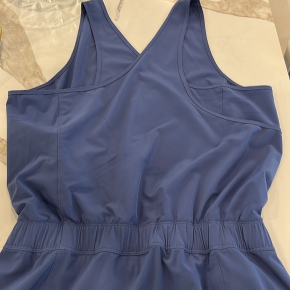 NWOT Patagonia blue technical nylon fabric sundress with wrap back design - Picture 5 of 12